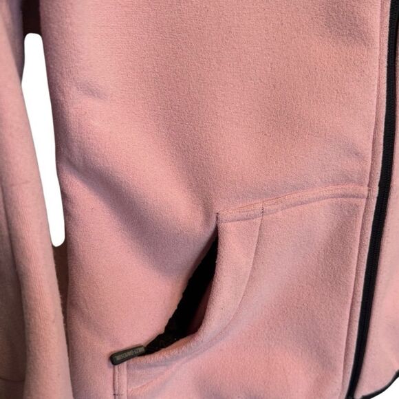 Harley Davidson- Soft Shell Zip Front Lightly Padded Pink Hoodie Jacket, M - Picture 4 of 14